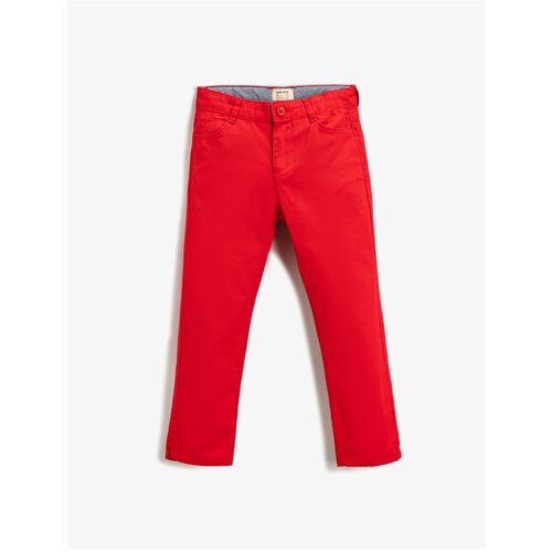 Koton Pants - Red - Straight Cene