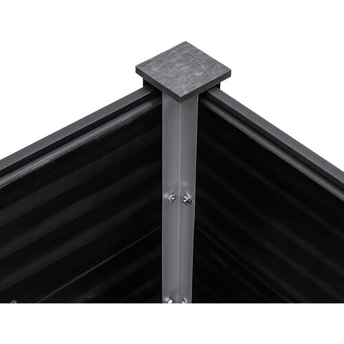  Povi&amp;scaron;ena vrtna gredica siva 300 x 100 x 54 cm WPC Slike