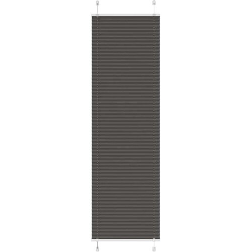 vidaXL Plisirana senčila črna 65x200 cm, širina blaga 64,4 cm, poliester, (5000297504) Cene