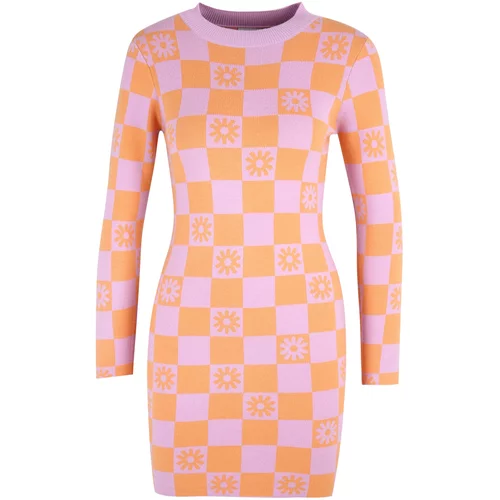 River Island Petite Pletena haljina svijetloljubičasta / narančasta