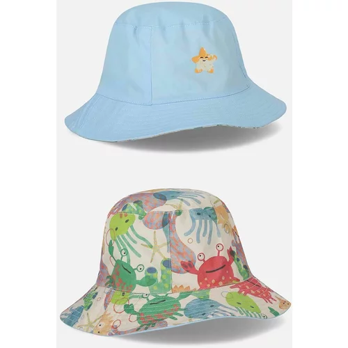 Coccodrillo Pamučni dvostrani šešir za djecu pamučni