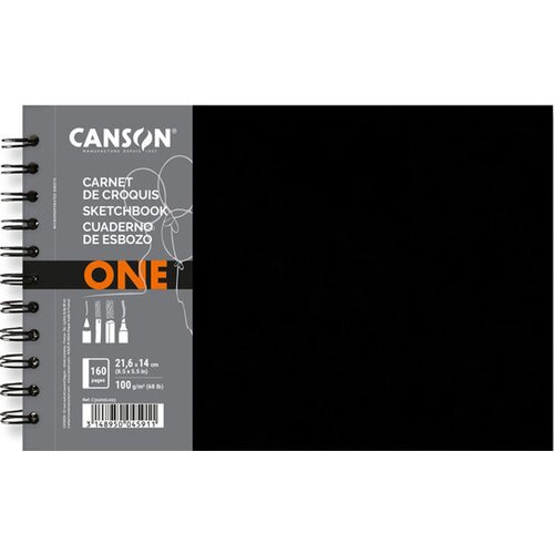 Canson Skicirka ONE, 216 x 140 mm, črna, (21652897) Cene