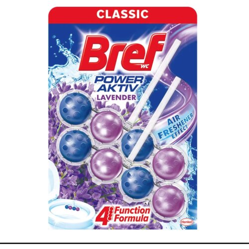 Bref f wc osveživač power aktiv lavanda, 2x50g Cene