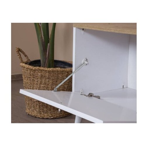 Hanah home TV nosač za komodicu, 55x180x41 cm, boja bijelog hrasta Slike