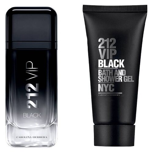 Carolina Herrera set mu&amp;scaron;ki parfem EDP 100ml + kupka 212 VIP Black 100ml Slike