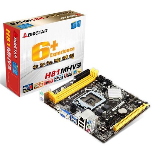 Biostar MB 1150 H81MHV3 3.0 DDR3 VGA HDMI 2x USB 3.0 Cene