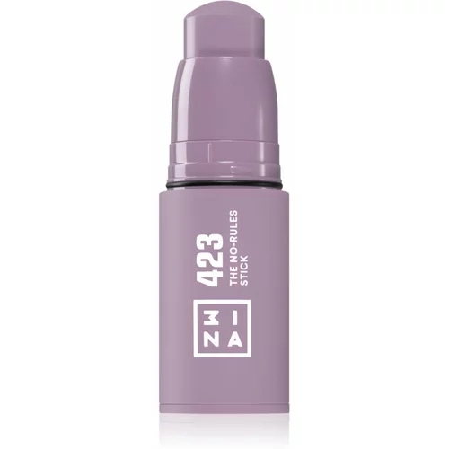 3INA The No-Rules Stick multifunkcionalna olovka za oči, usne i lice nijansa 423 - Lilac 5 g