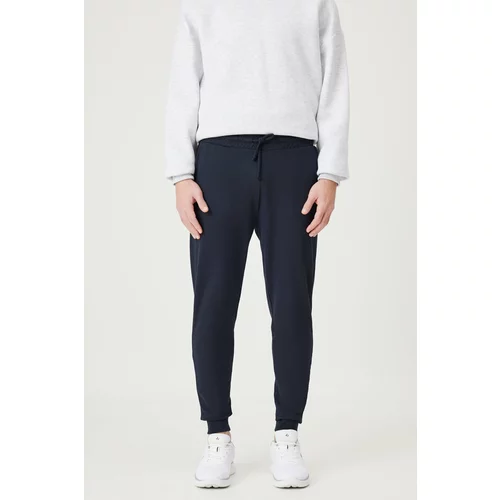 AC&Co / Altınyıldız Classics Men's Navy Blue Standard Fit Regular Fit Cotton Pocket Comfort Jogger Sweatpants