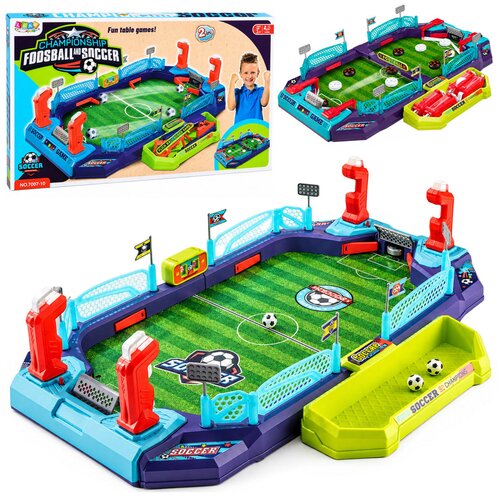  2 in 1 Tabletop Soccer Hockey Arcade Game for 2 Players Counter Cene