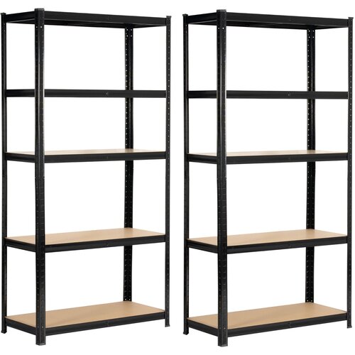 AKORD 2x METAL SHELF 90x40x180 ČRNA, (21703441) Cene