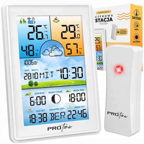 LCD bežična digitalna meteorolo&scaron;ka stanica + vanjska jedinica Cijene