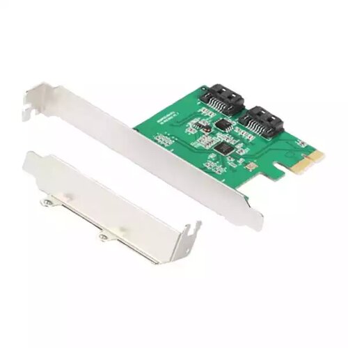 E-green Kartica PCI Express kontroler 2-port SATA 3 Slike