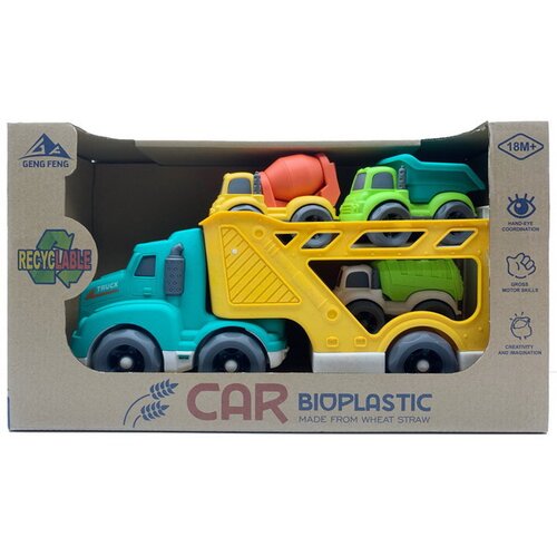  Set of ECO Vehicles Tow truck + Cars Cene