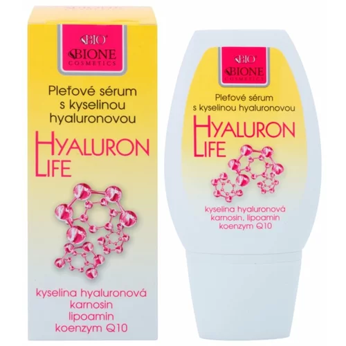 Bione Cosmetics Hyaluron Life hidratantni i hranjivi serum za lice 40 ml