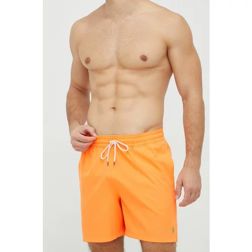 Polo Ralph Lauren Kopalne kratke hlače oranžna barva