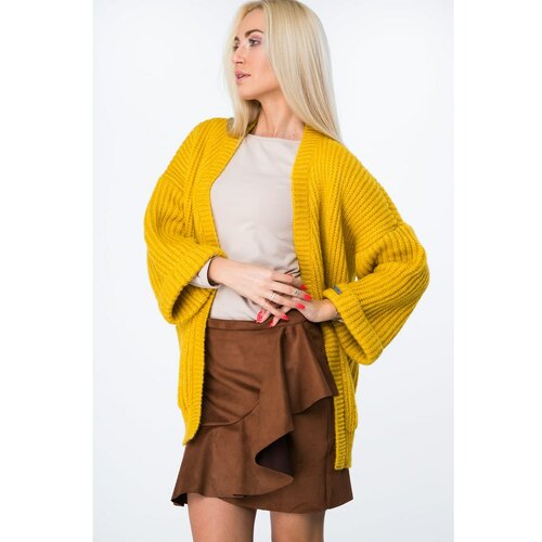 Fasardi Suede skirt with a caramel frill Slike