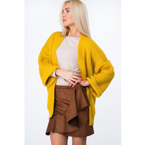 Fasardi Suede skirt with a caramel frill Slike