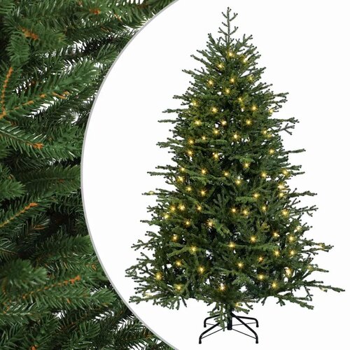  Umjetno božićno drvce s nogom 150 cm 150 LED lampica - 150 cm s LED svjetlima Slike