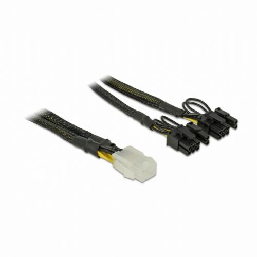 Delock adapter dc 6pin na 2x 8pin za grafične kartice pci-express 0,3m Slike