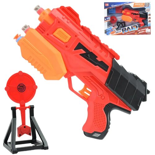 Magic Toys Raid Launcher: Ročno orožje za spužvaste naboje s tarčo in naboji 26 cm Cene