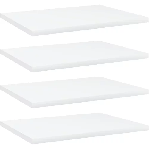 vidaXL Dodatne police za omaro 4 kosi bele 40x30x1,5 cm iverna plošča