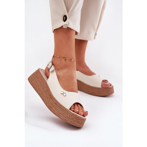 VINCEZA Womens Leather Wedge Sandals Cijene