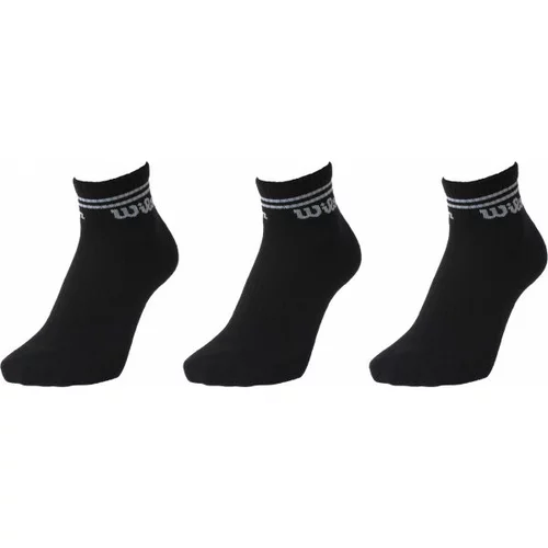 Wilson 3PP MENS QUARTER Muške čarape, crna, veličina
