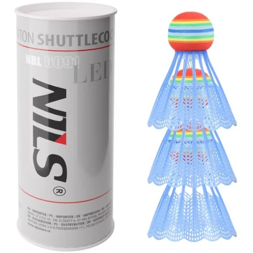 Nils Extreme Žogice za badminton z lučko LED sintetične
