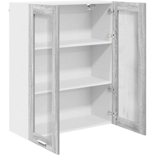  Viseći ormarić s policom Riga Siva Sonoma 80 x 31 x 100 cm Slike