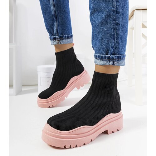 Gemre Black and pink high-top sneakers Marks Cene