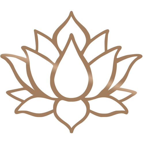 Wallity Stenska dekoracija v zlati barvi Wallity Lotus Slike
