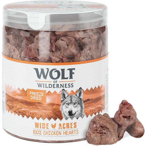 Wolf of Wilderness - RAW grickalice (liofilizirane) - Pileća srca (70 g) Slike