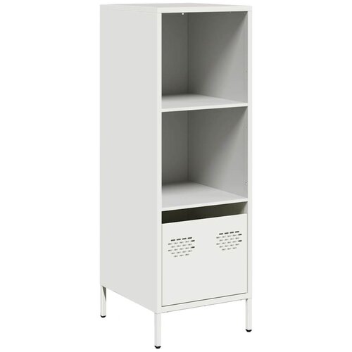 Maison Chic Visoka omara - Komoda - Predalnik bela 35x39x103,5 cm jeklo, (21716837) Slike