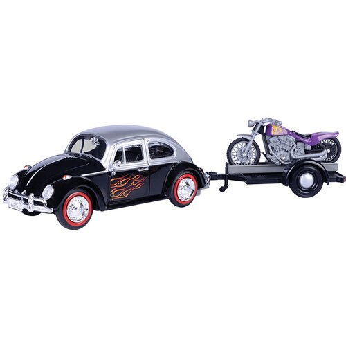 Metalni auto 1:24 volkswagen Motorible Trailer Cene