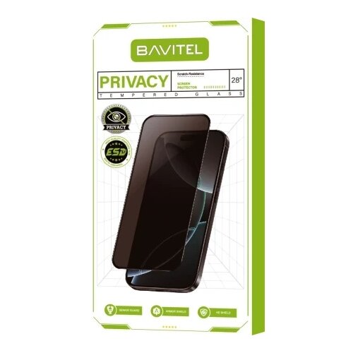 BAVITEL iPhone 16 Pro Privacy za&scaron;titno staklo- 9H Strong Hardness Anti-Scratch ( 95731 ) Cene