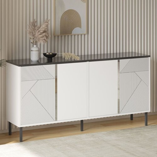 Hanah home konzolni sto Dora, 150x75x36 cm, Beli Slike