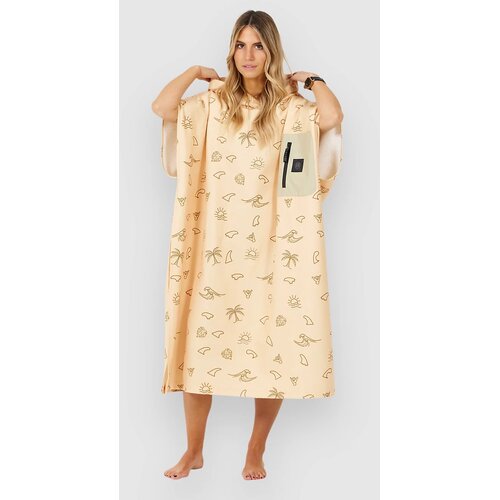 After Tech Pocket Surf Poncho fins print Slike