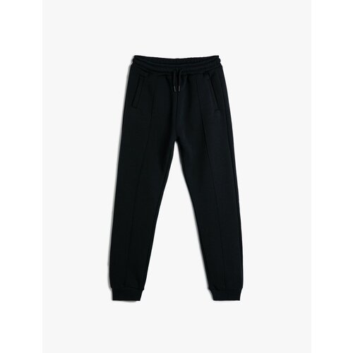 Koton Basic Jogger Sweatpants with Drawstring Pocket Tie Waist Cene