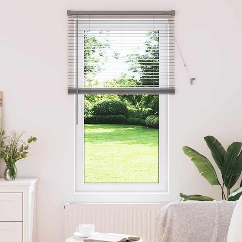 vidaXL Zavjesa za prozor sa zavjesama Srebrna 80 x 130 cm Aluminij Cijene