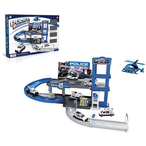  Policijska garaža GAR100817 belo-plava Cene