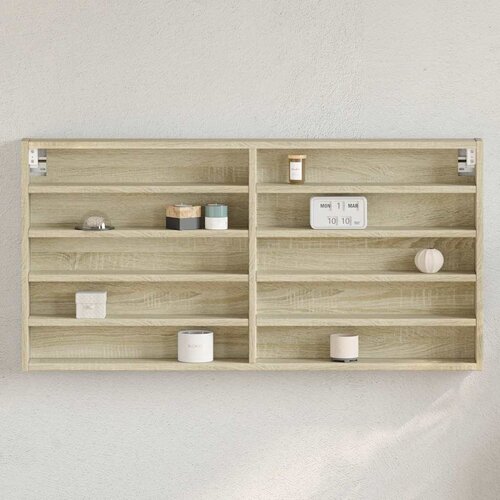  Vitrina boja hrasta sonome 100x8,5x50 cm konstruirano drvo Cijene