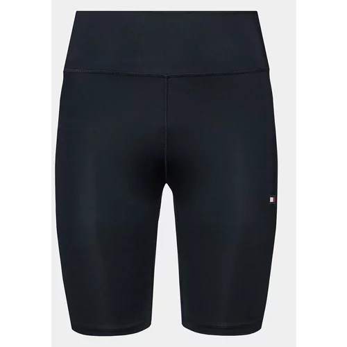 Tommy Hilfiger Športne kratke hlače Essentials Hw Flag Fitted Short WW0WW41112 Mornarsko modra Skinny Fit