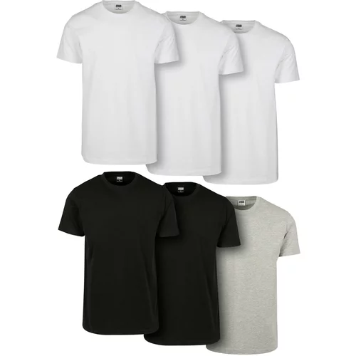 UC Men Basic T-shirt 6-pack wht/wht/wht/blk/blk/gry