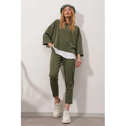 Trend Alacati Stili Ženski komplet ALC-X8175, Kaki Cene