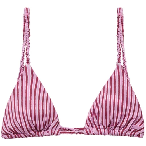 Pull&Bear Bikini gornji dio svijetloroza / tamno roza / bijela