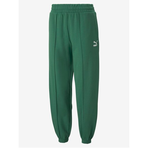 Puma Dark Green Womens Sweatpants - Women Slike