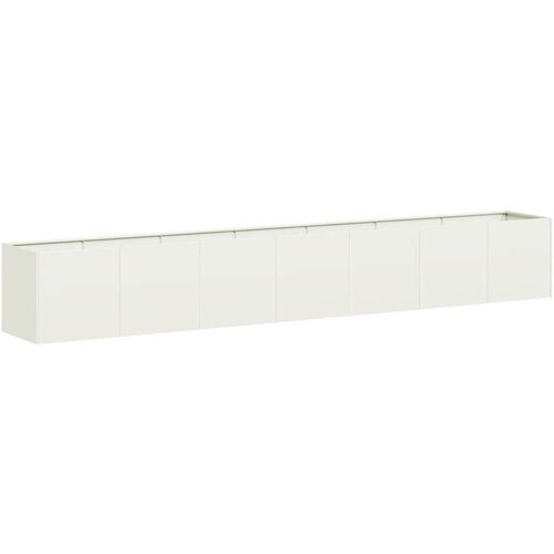 Maison Chic Cvetlični Lonec - Cvetlično korito Bela 280x40x40 cm Hladno valjano jeklo, (21788759) Cene