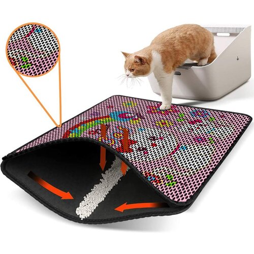 WALLXPERT Nrszn0047 multicolor cat litter mat Cene