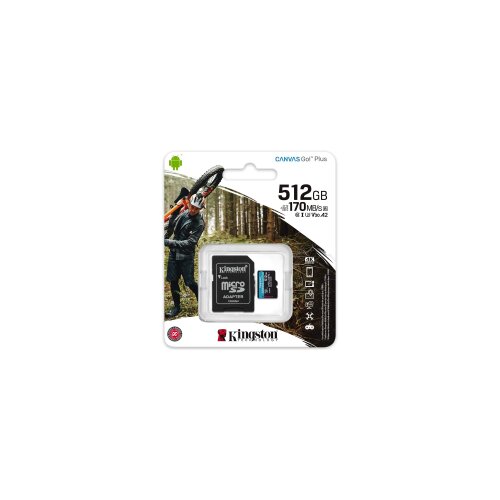 Kingston MicroSD 512GB CanvaGoPlus 170mb/s Slike