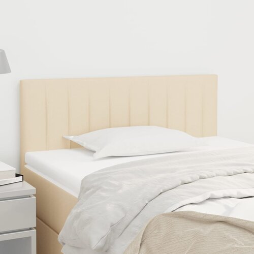 VidaXL Posteljno vzglavje krem 90x5x78/88 cm blago Slike